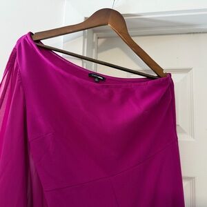 Fashion Nova Fuchsia Wide Leg Jumpsuit